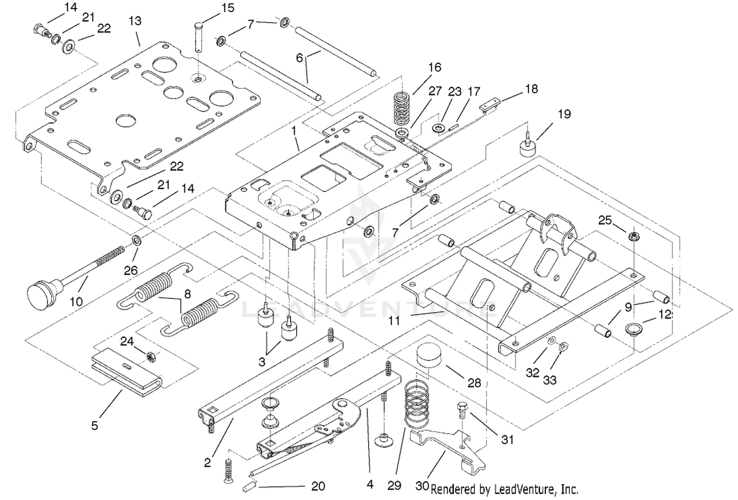 Seat Suspension Assembly No. 75-3000