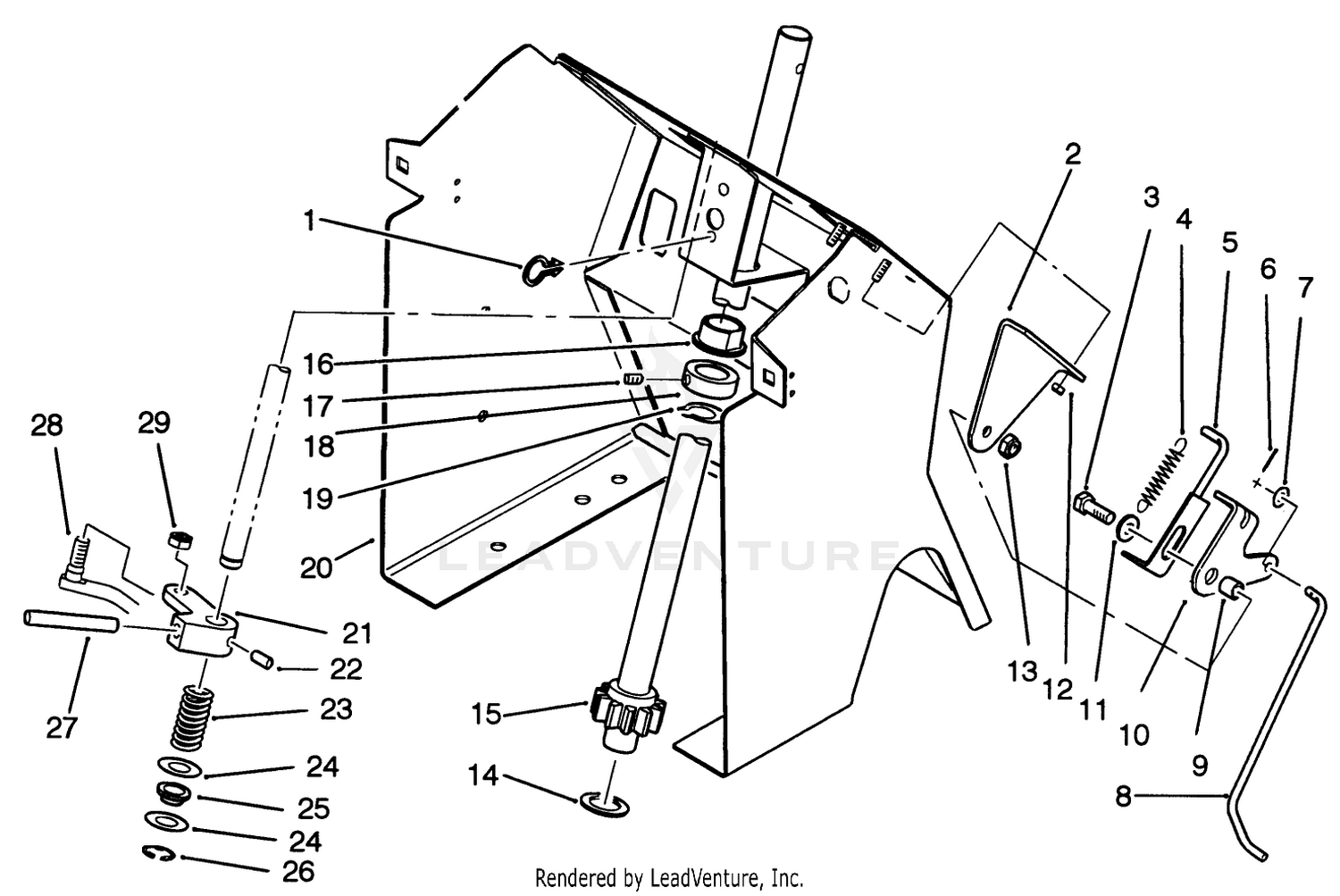 Steering Shaft And Indicator Assembly