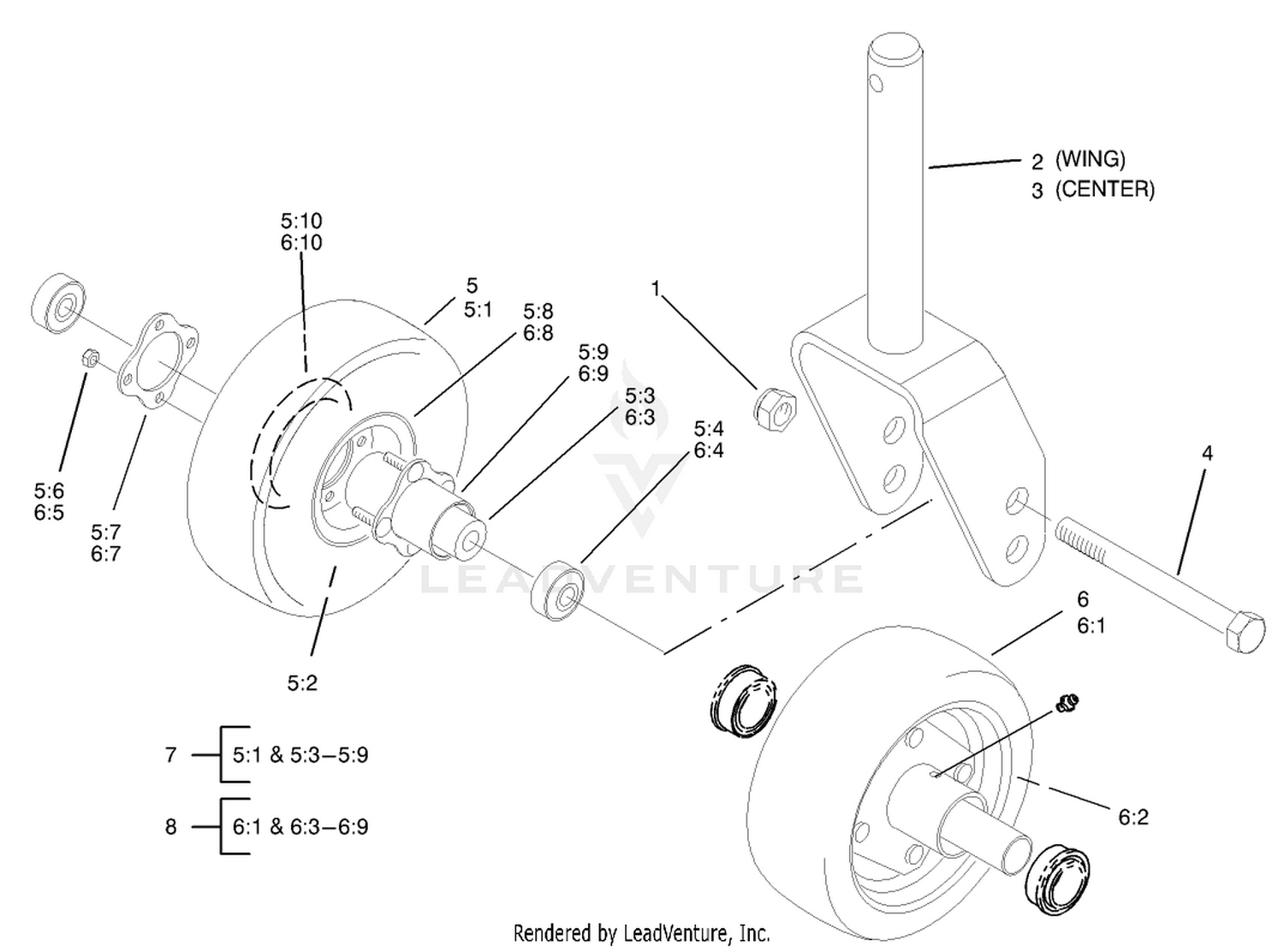 Front Castor Assembly
