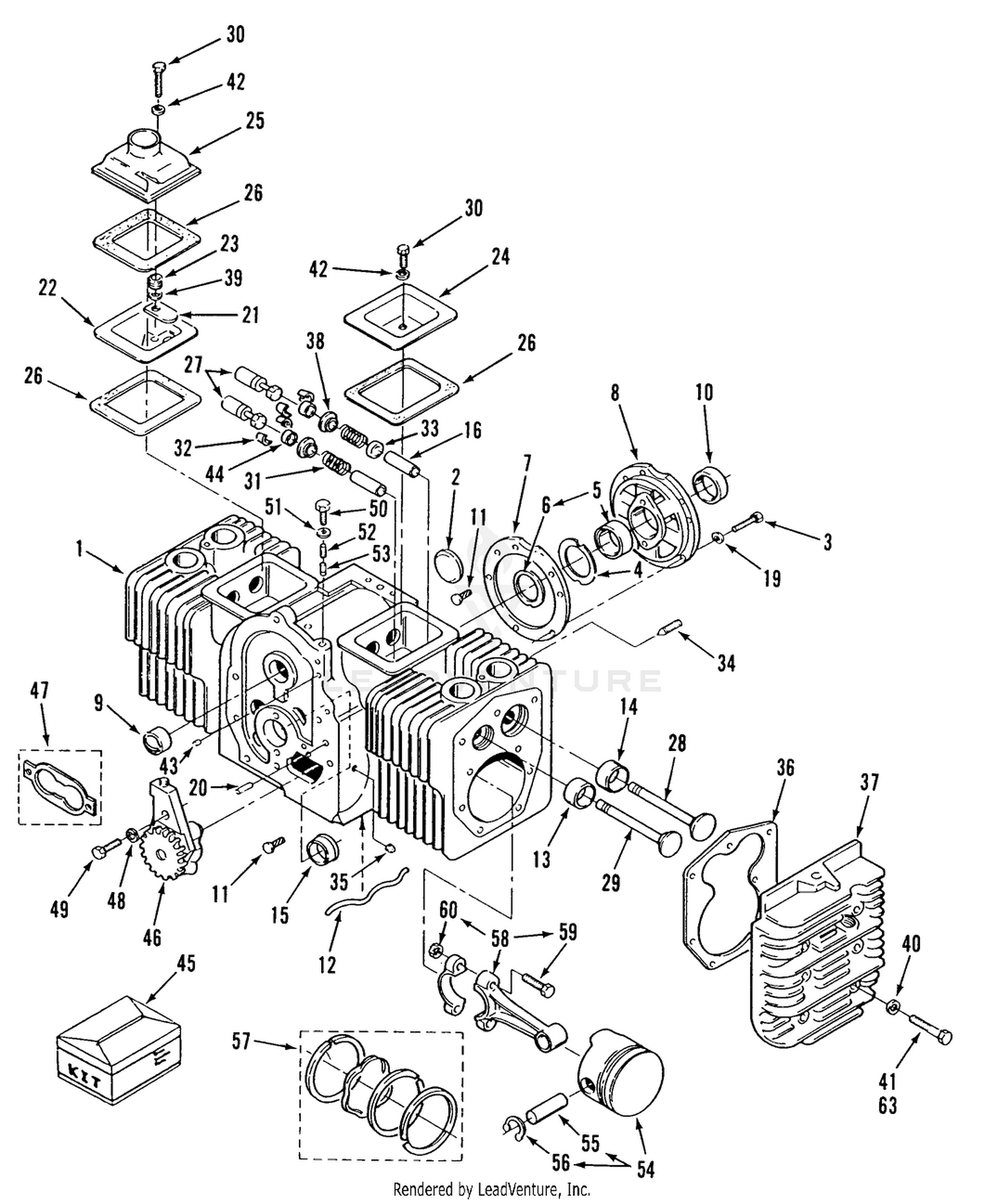 ONAN ENGINE CYLINDER BLOCK