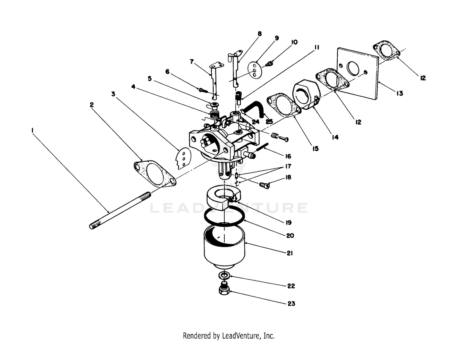 Carburetor Assembly (engine No. 47ph7)