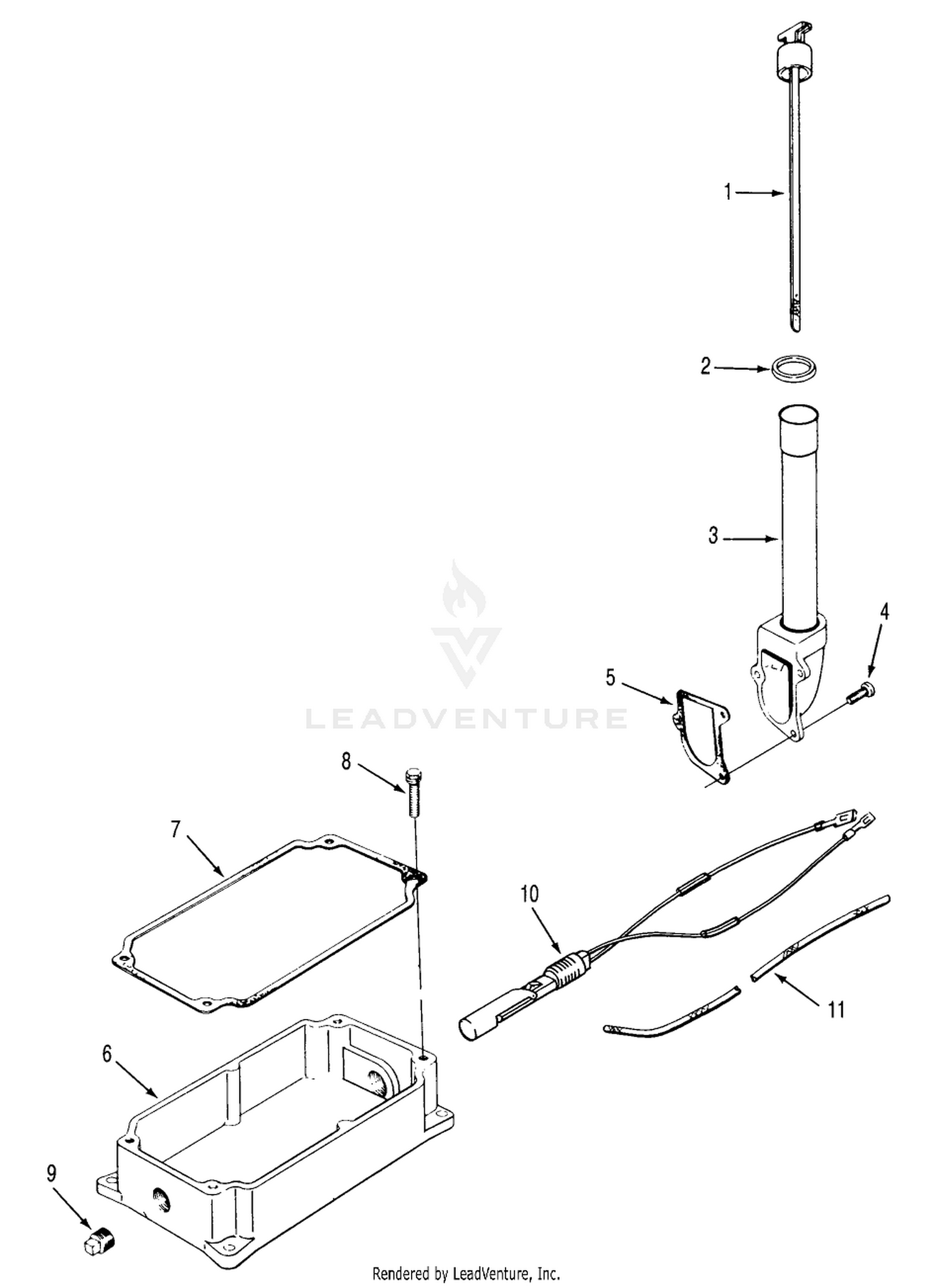 KOHLER OIL PAN  DIPSTICK