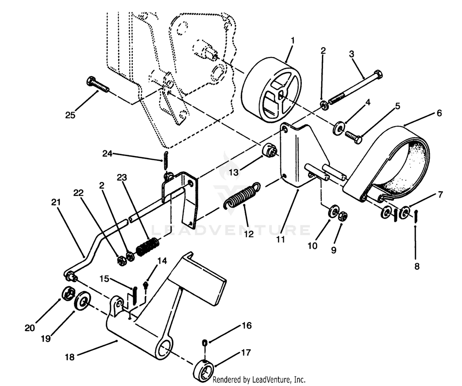 Brake Pedal  Linkage Assembly