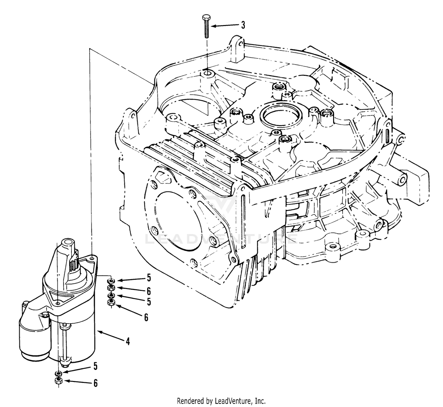 14hp Engine Starter Assembly