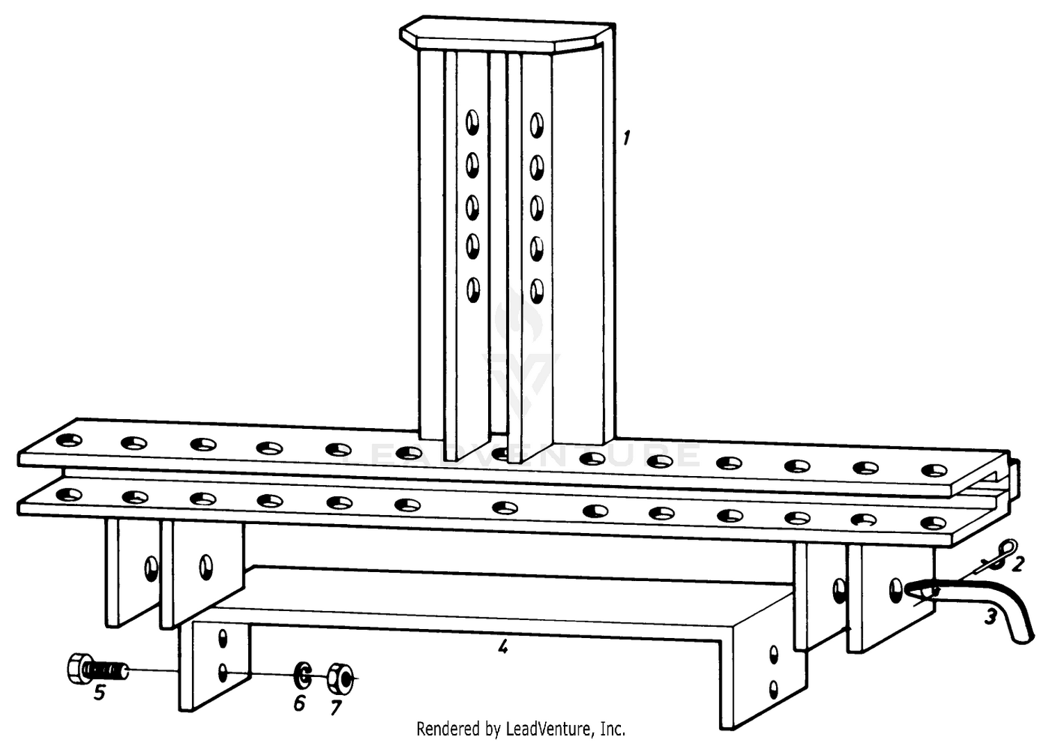 Parts List For Tool Bar Factory Order Number 8-5580