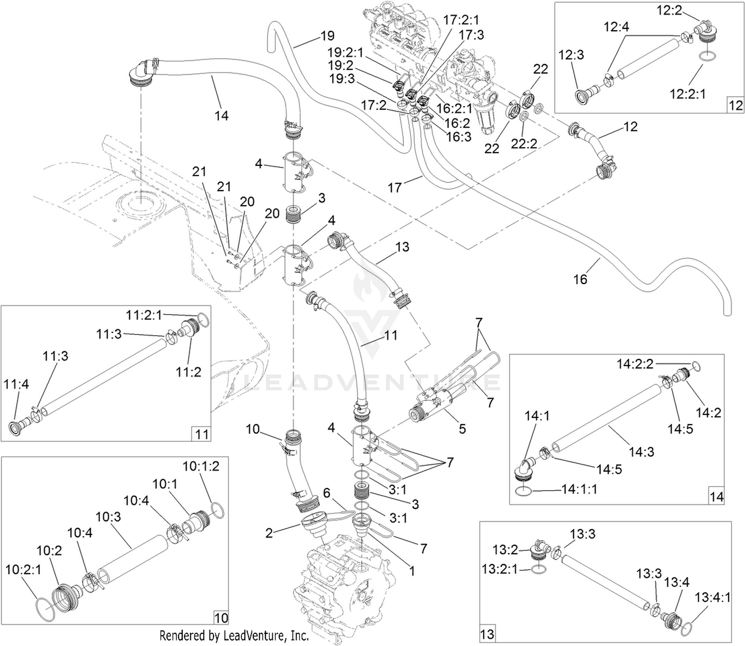 Spray System Hose Assembly