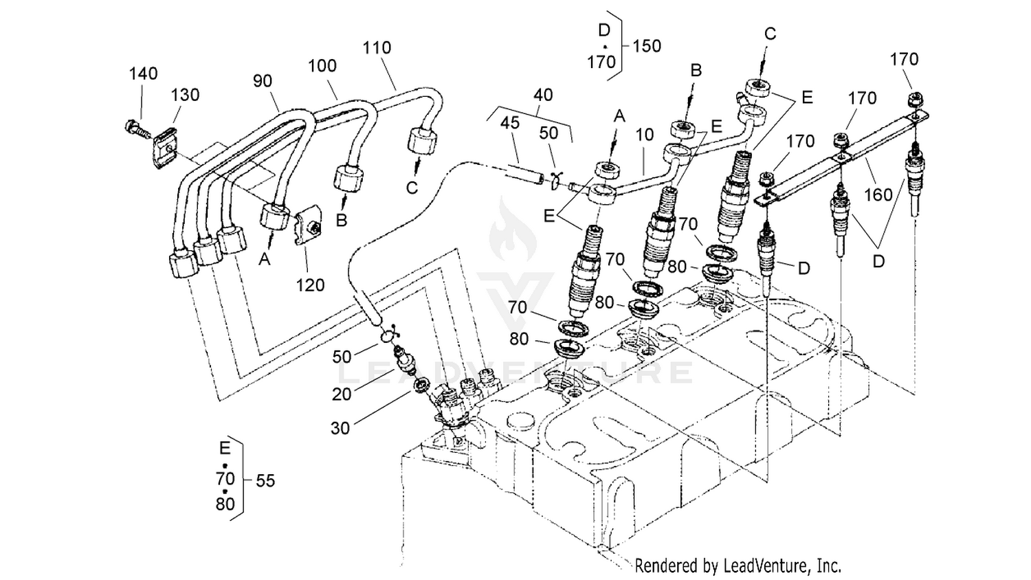 Nozzle Holder and Glow Plug Assembly