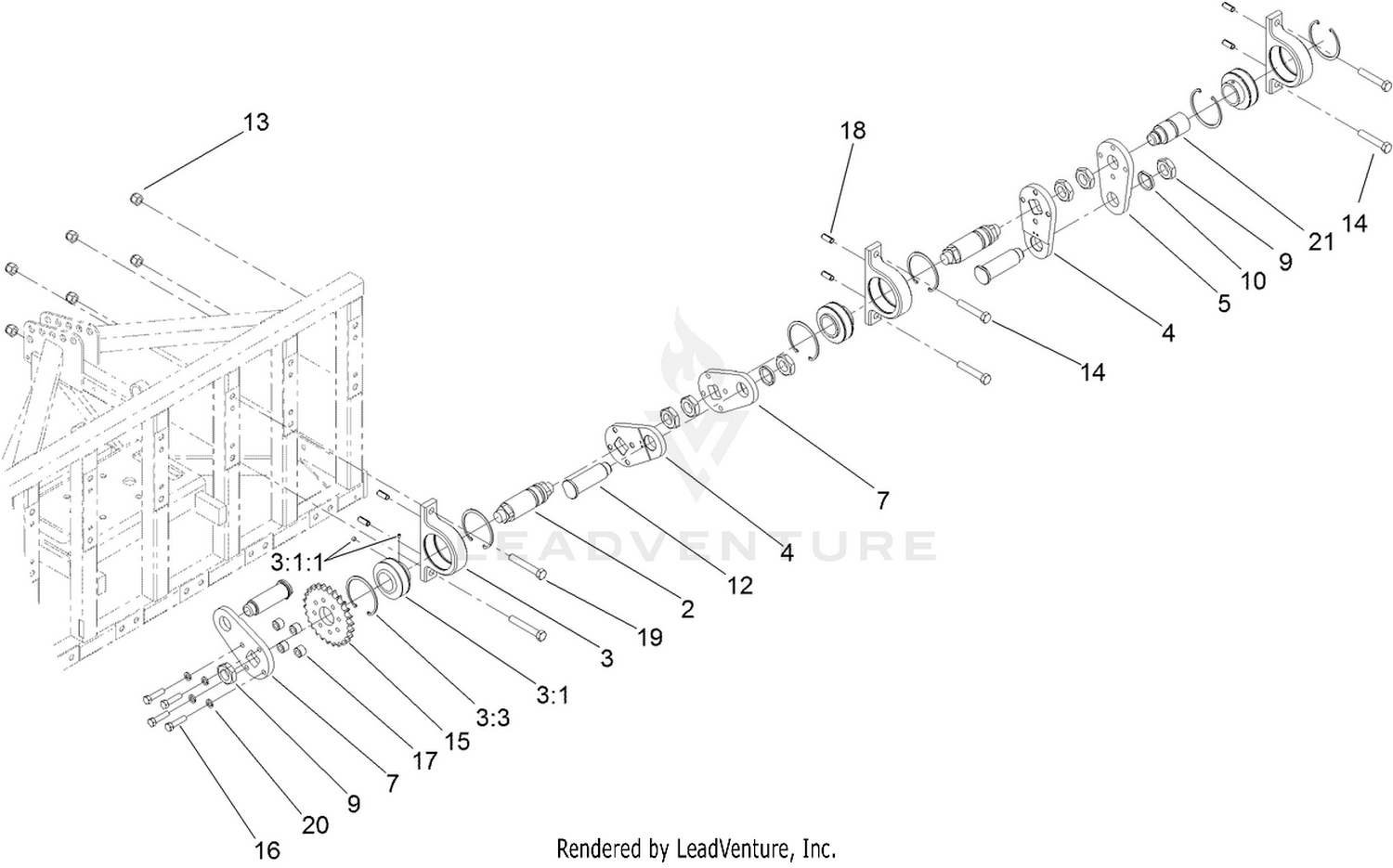 RH Crankshaft Assembly