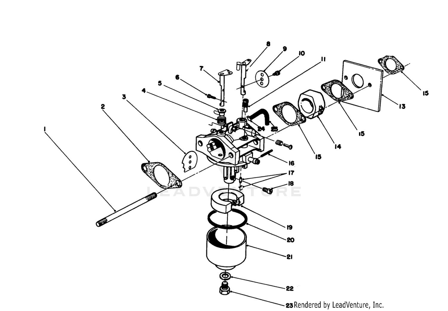 Carburetor Assembly (engine No. 47pm1-2)