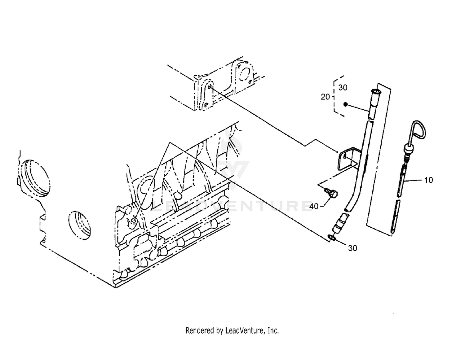 Dipstick and Guide Assembly