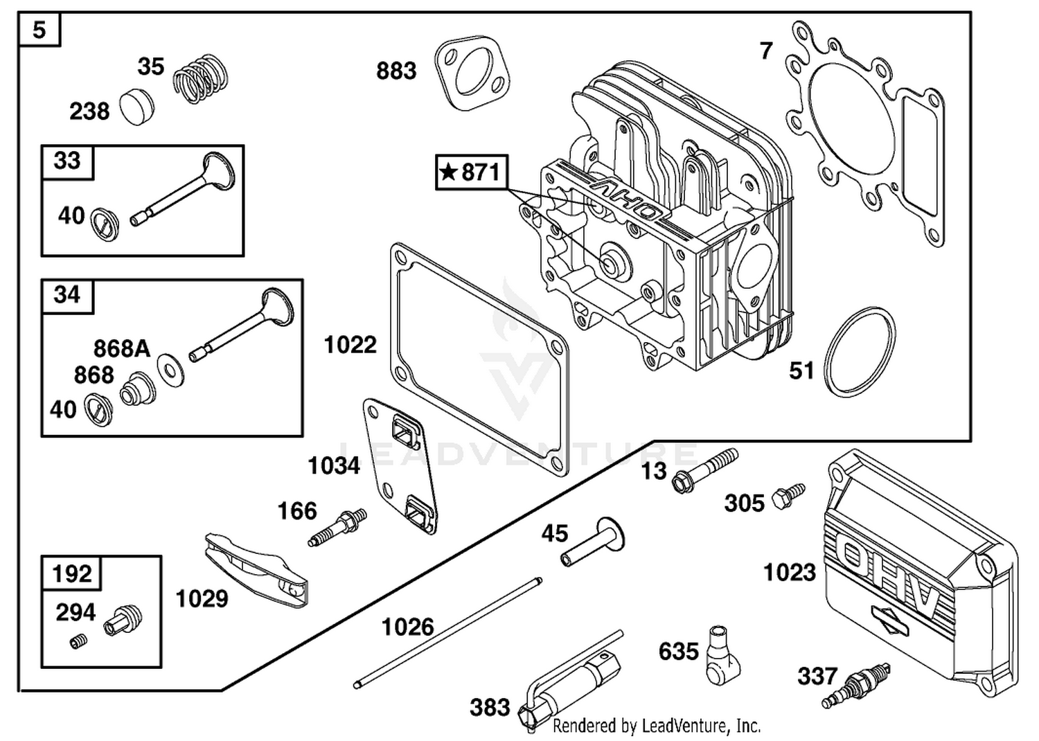 Engine Briggs  Stratton Model 28q777-0690-E1 2