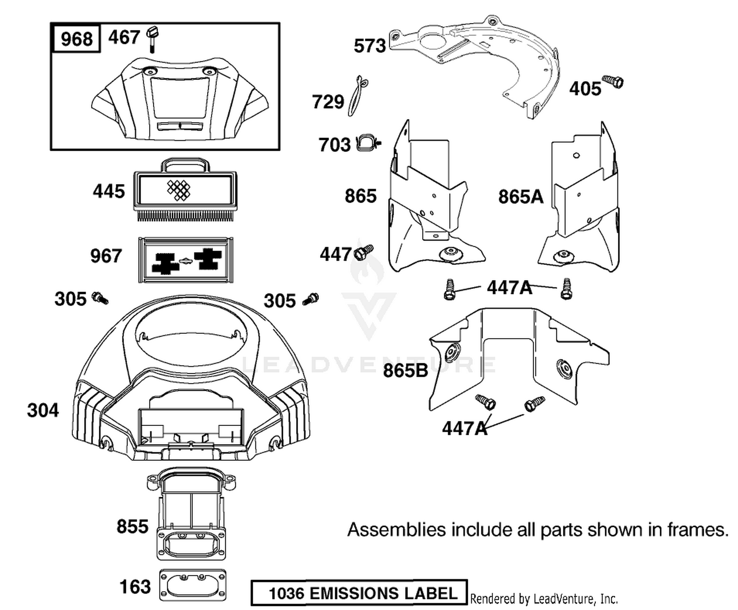 Blower Housing Assembly Engine Briggs and Stratton Model 406777-0157-E1