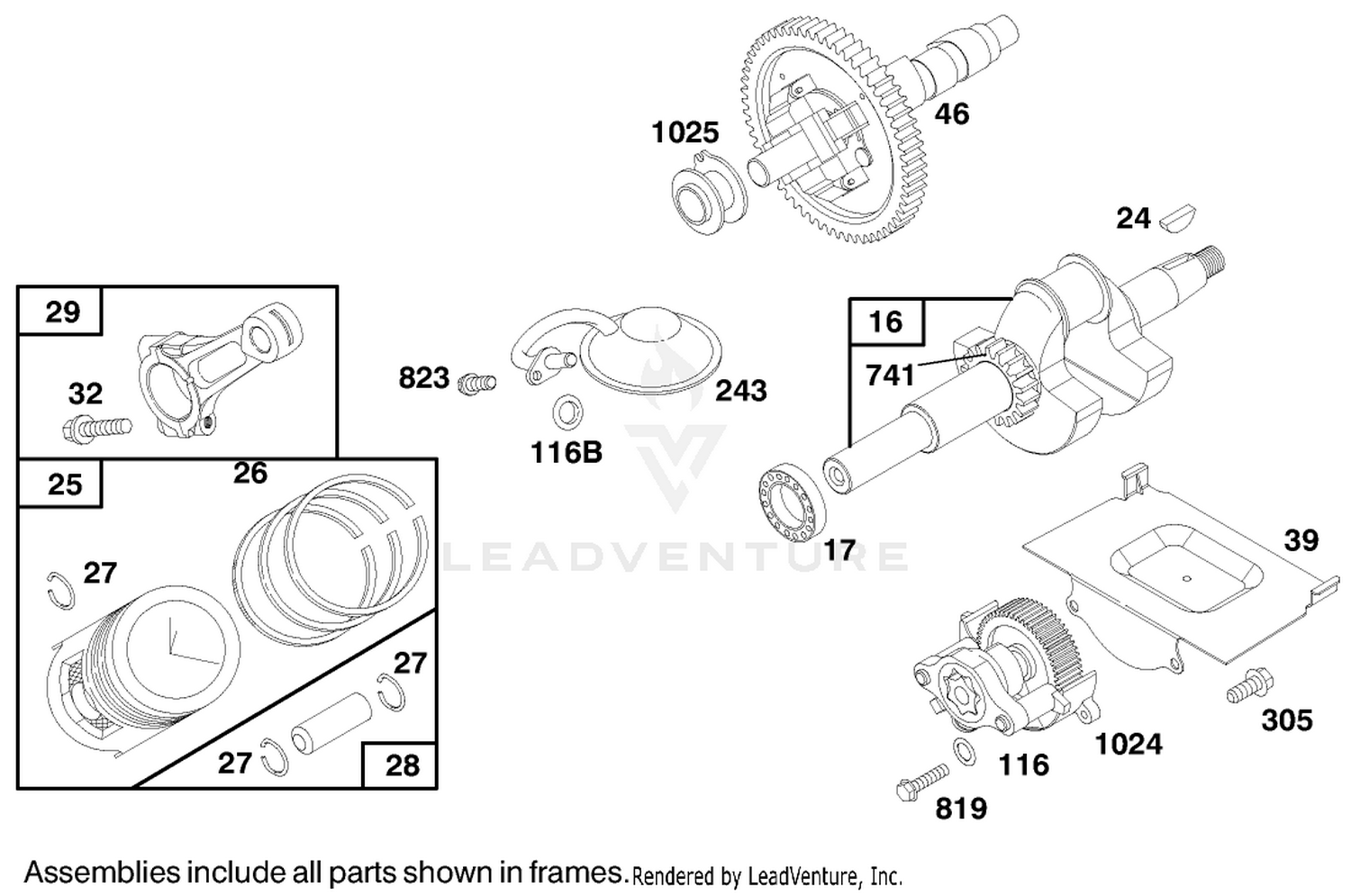 Engine Briggs  Stratton Model 303447-0480-01 3