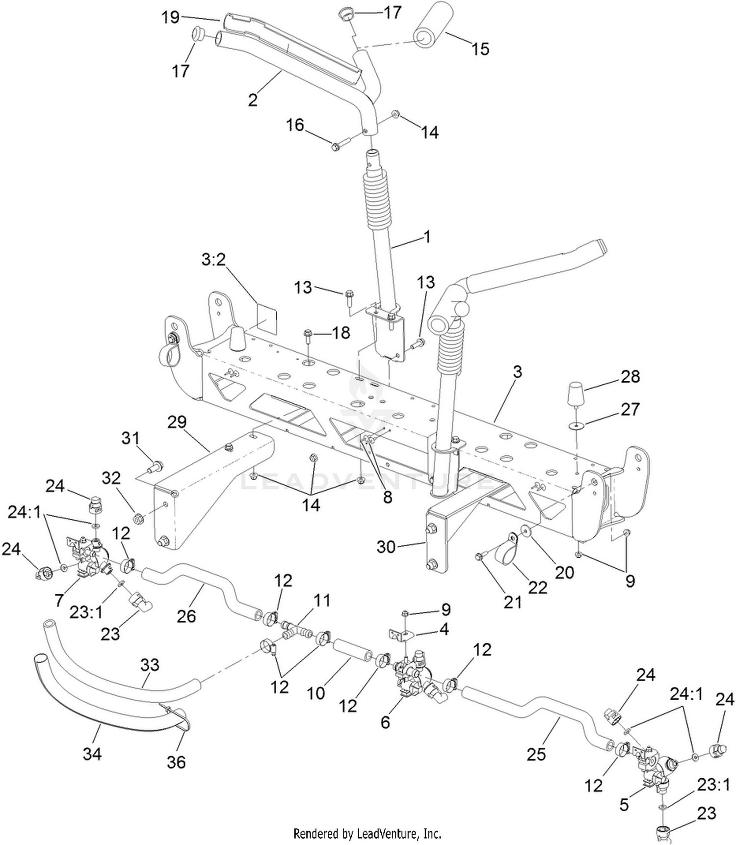 Center Boom Mount Assembly