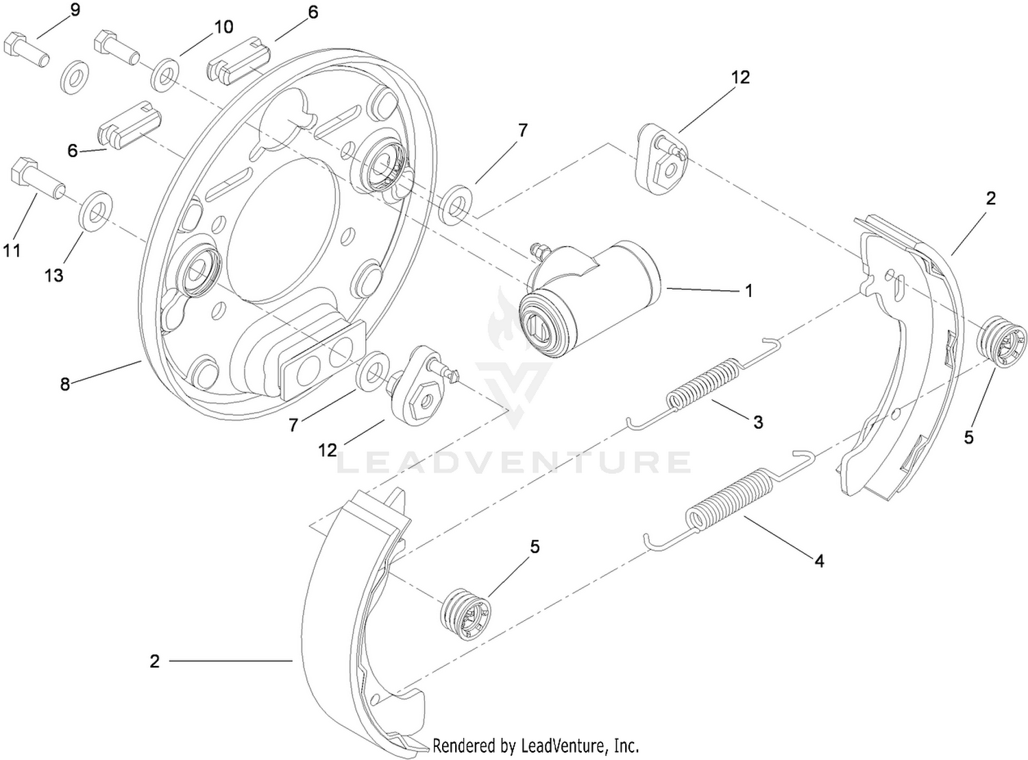 Front Brake Assembly No. 100-8285
