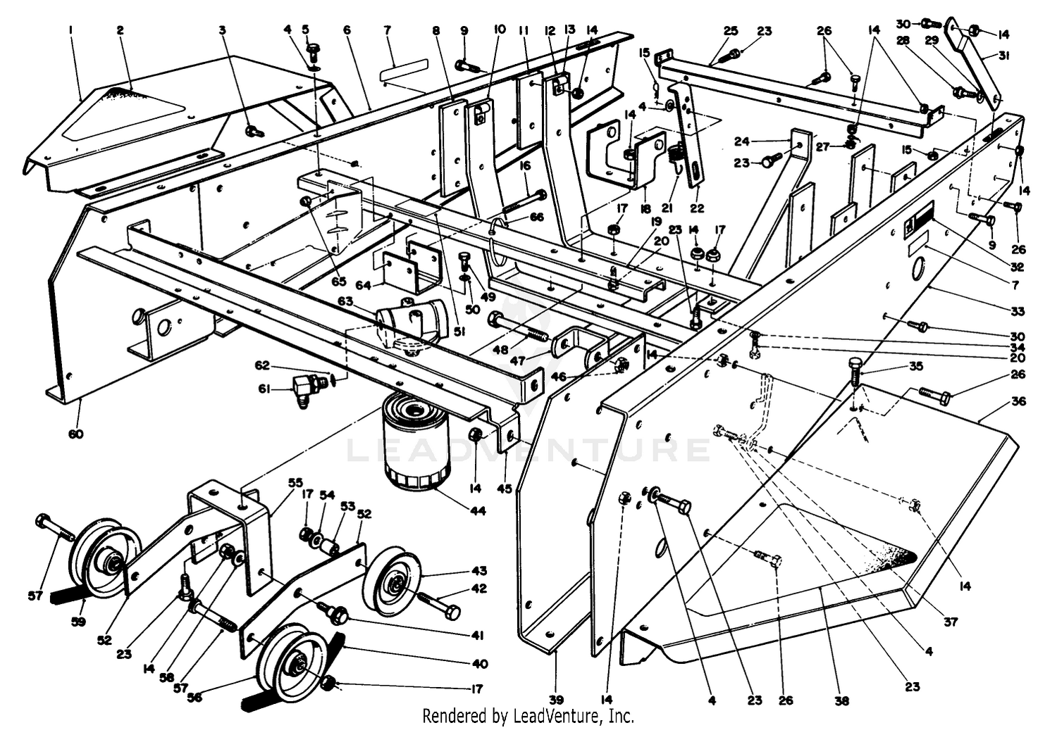 Frame  Jackshaft Assembly