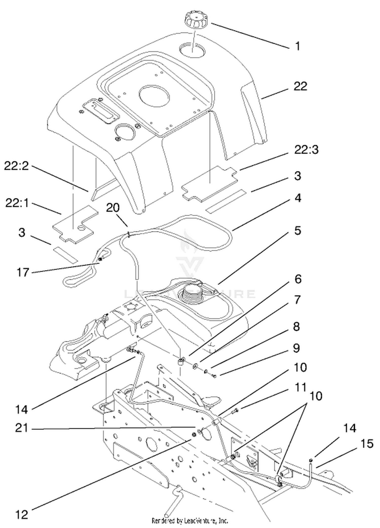 Fender And Fuel System Assembly