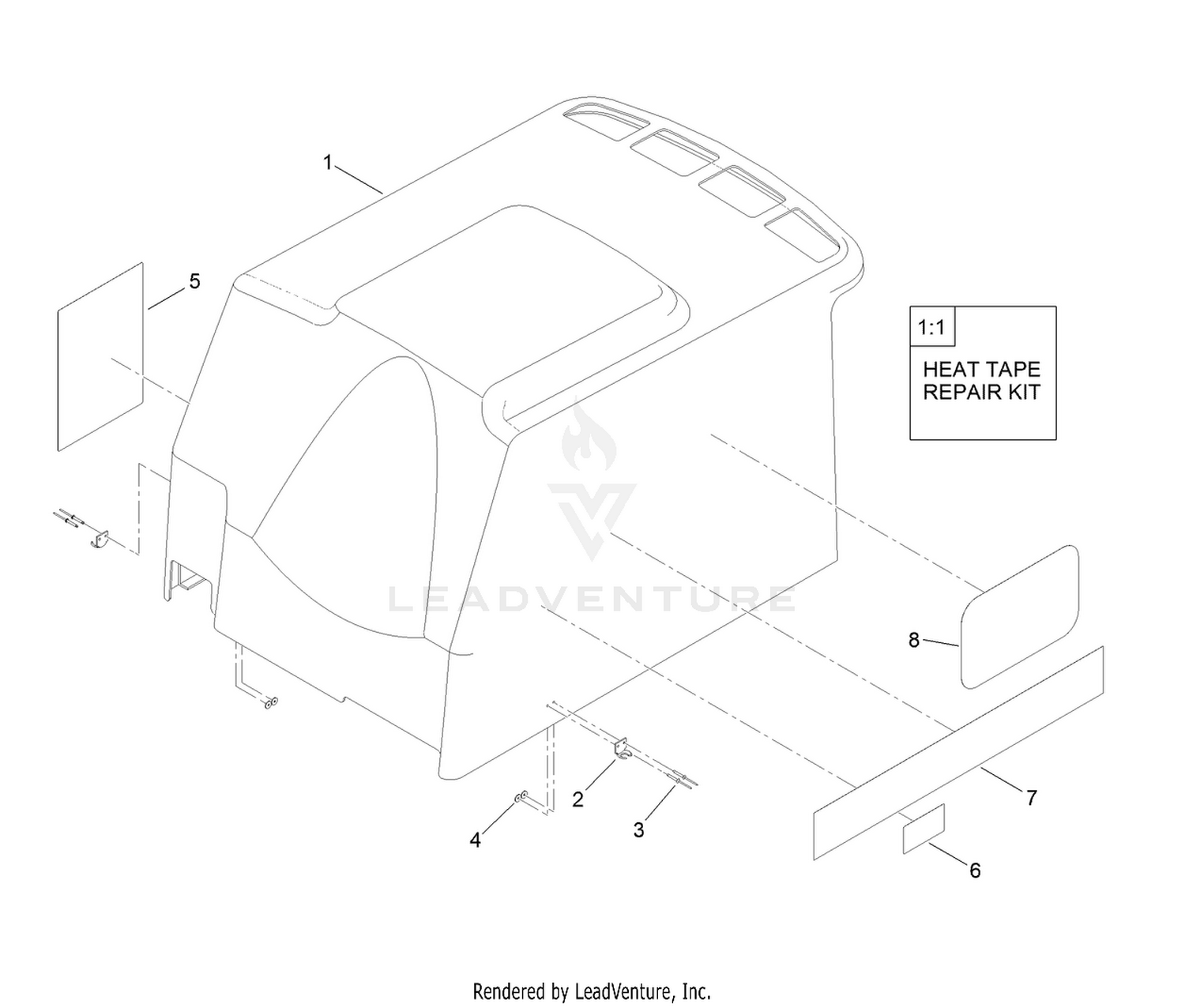 Hood Assembly No. 121-3631