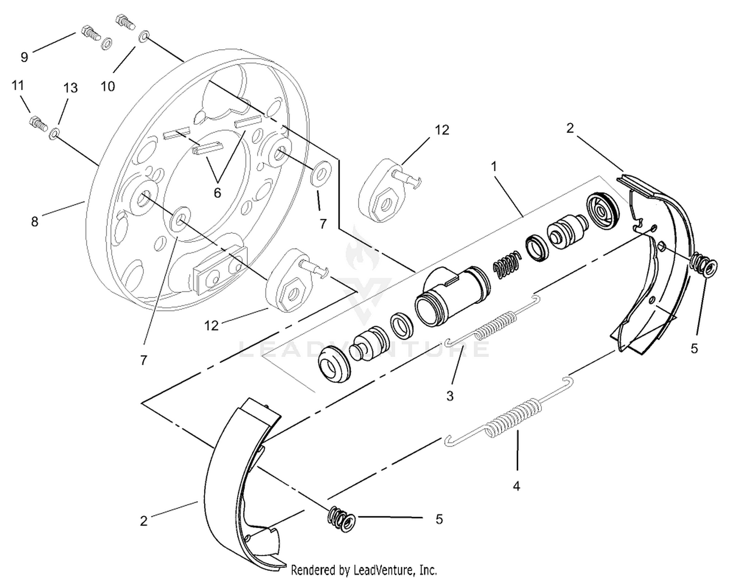 Front Brake Assembly No. 100-8285