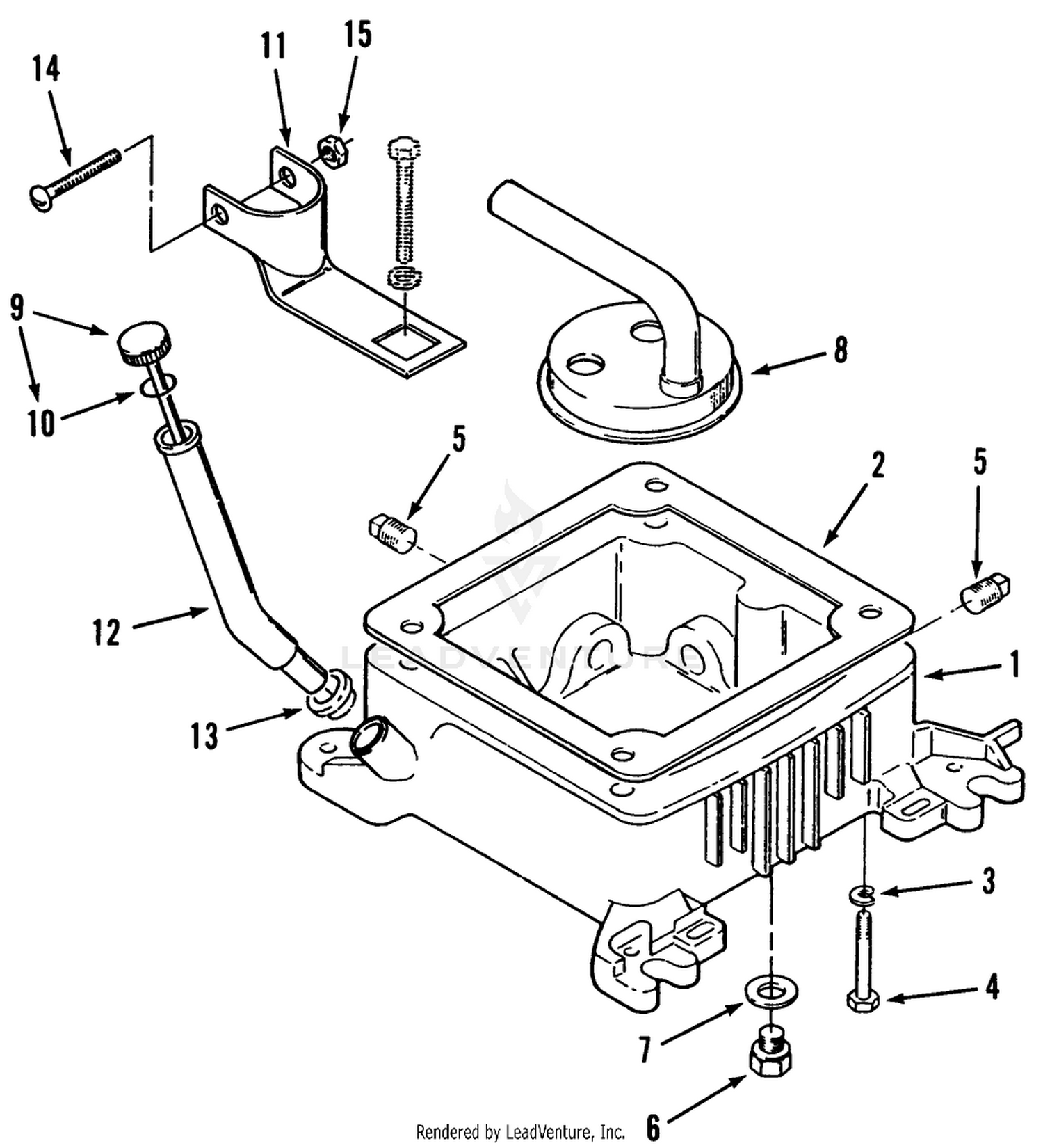 Oil Base Fill Tube And Bracket