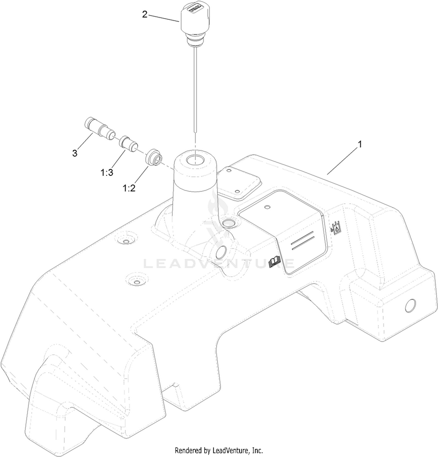 Hydraulic Tank Assembly No. 136-8546