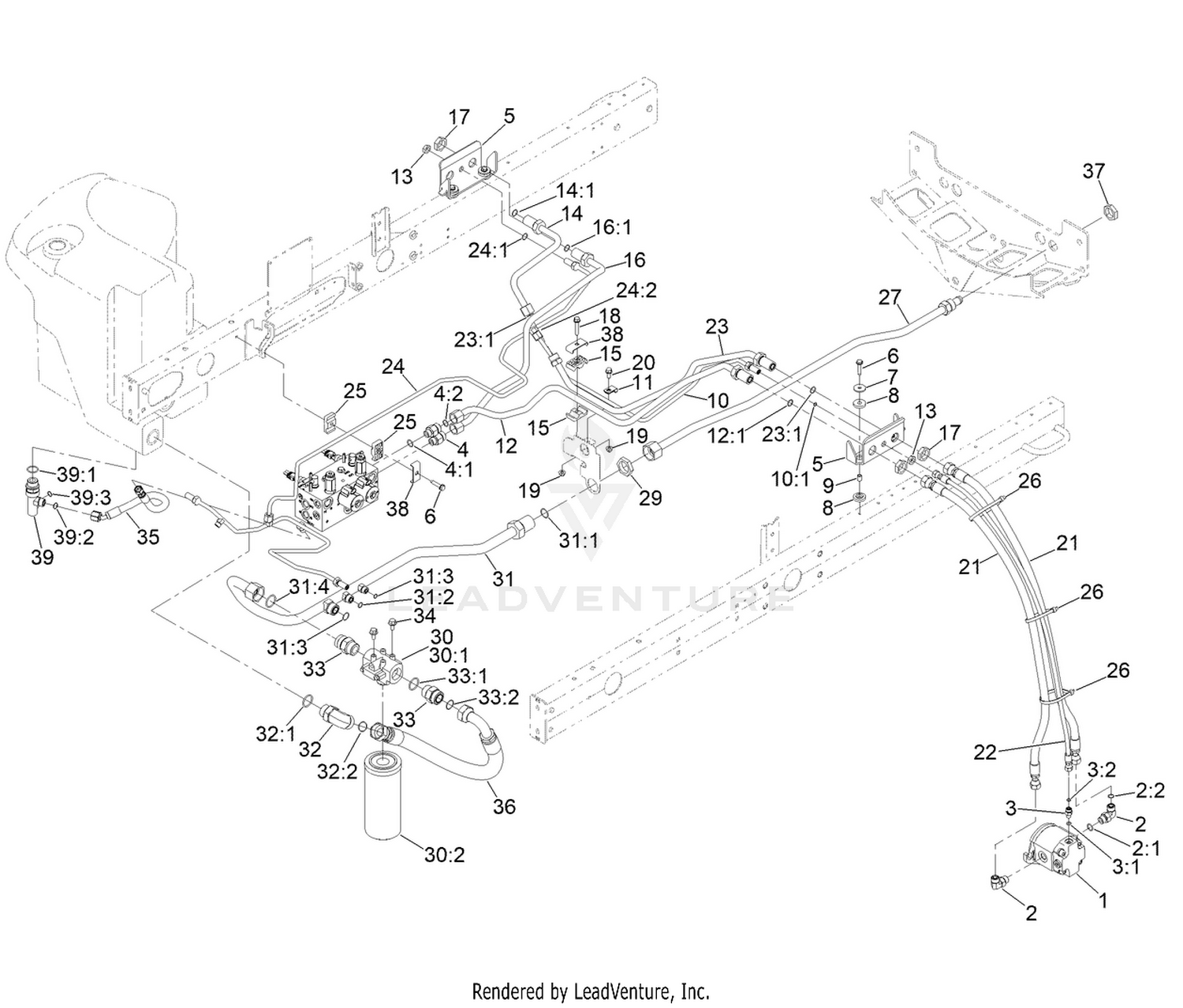 No. 2 and 3 Reel Drive Hydraulic Assembly