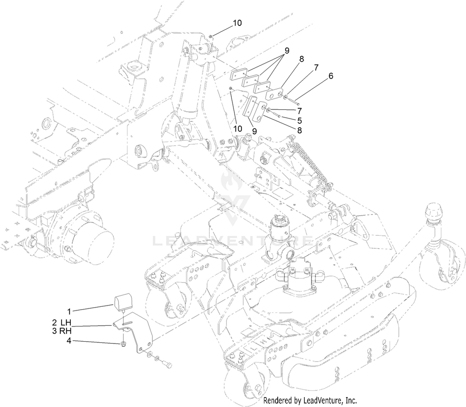 Deck Limit Bumper Assembly