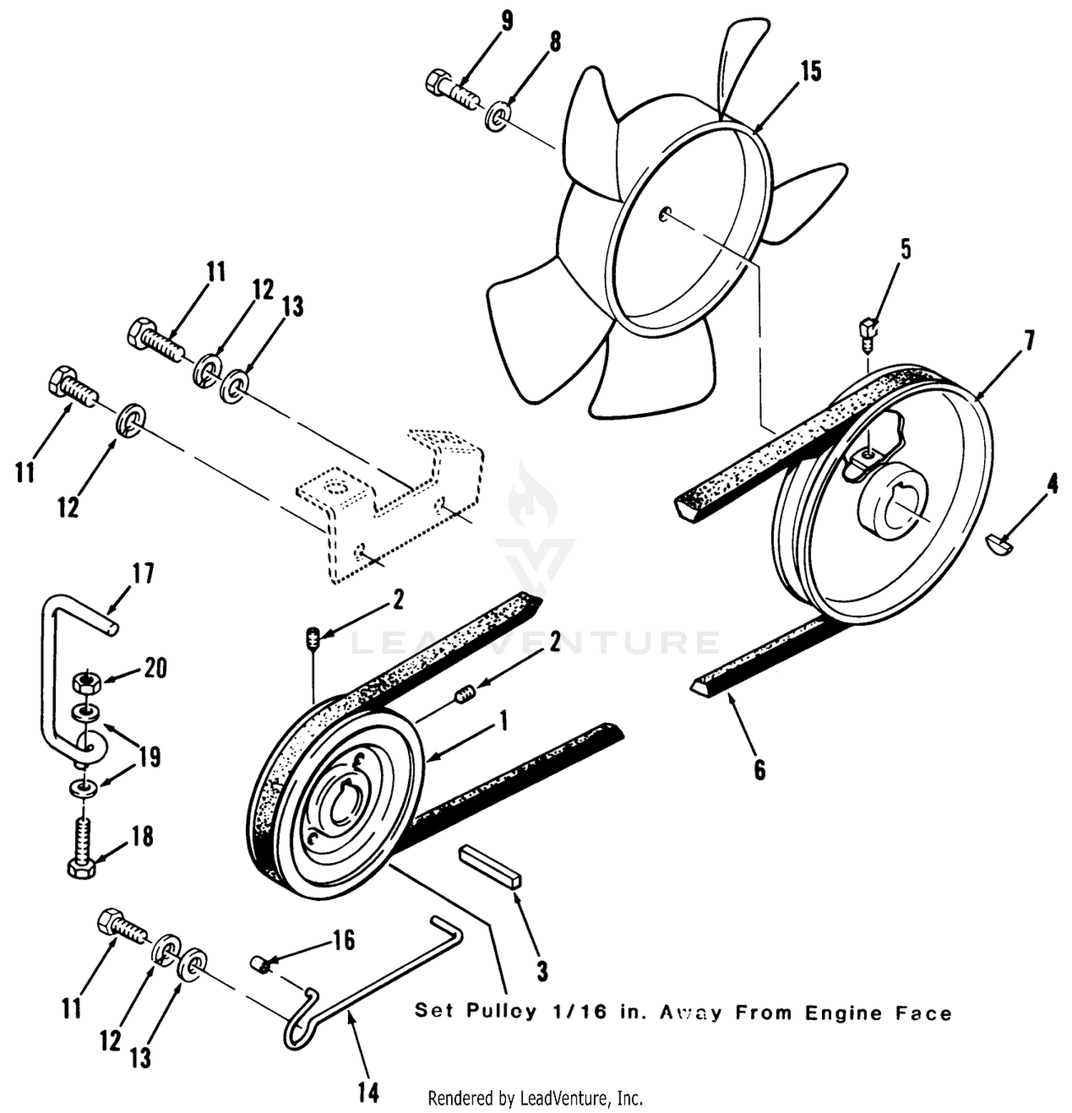 Drive Belt And Pulleys