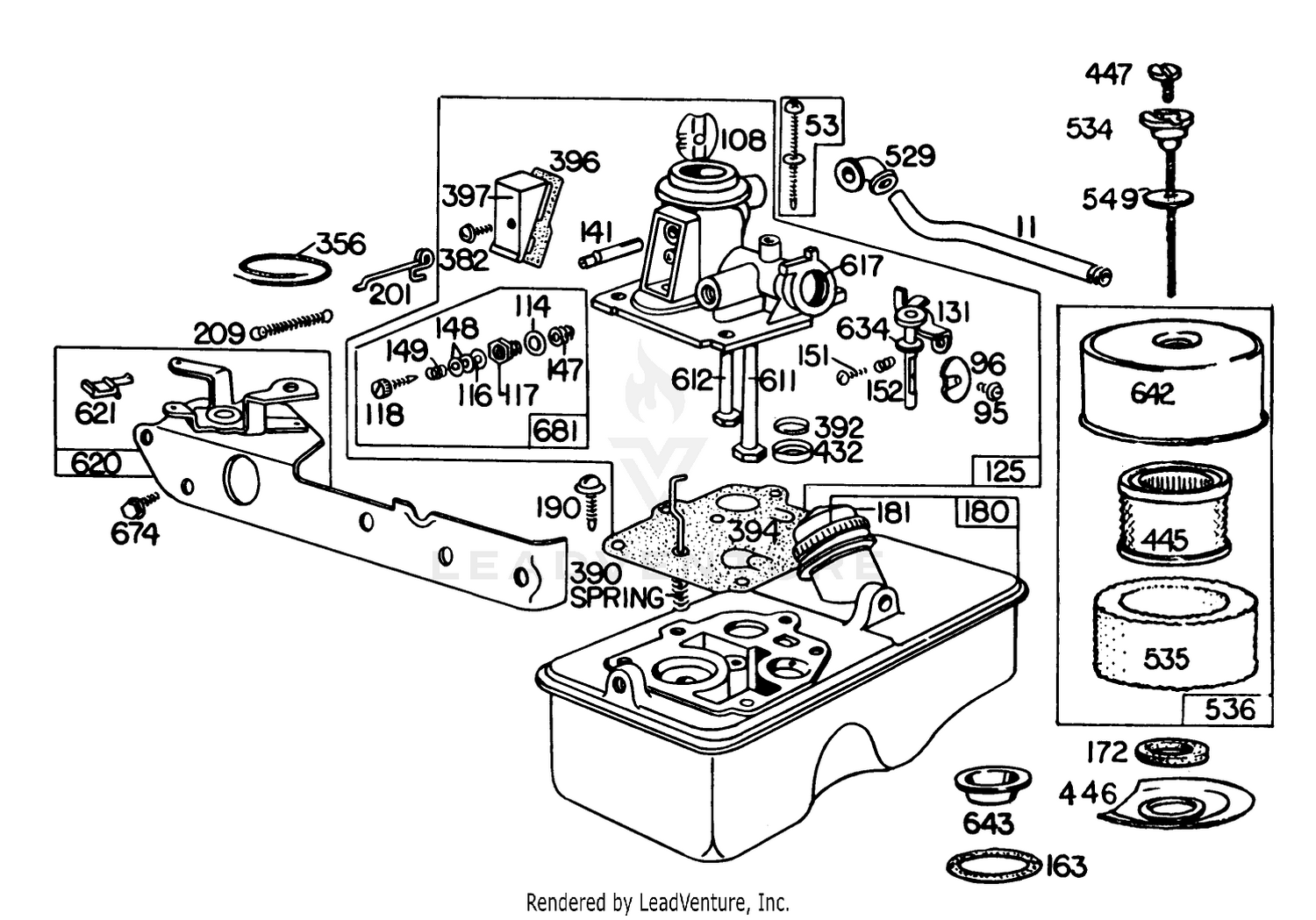Carburetor Assembly Model No. 110908-0380-02