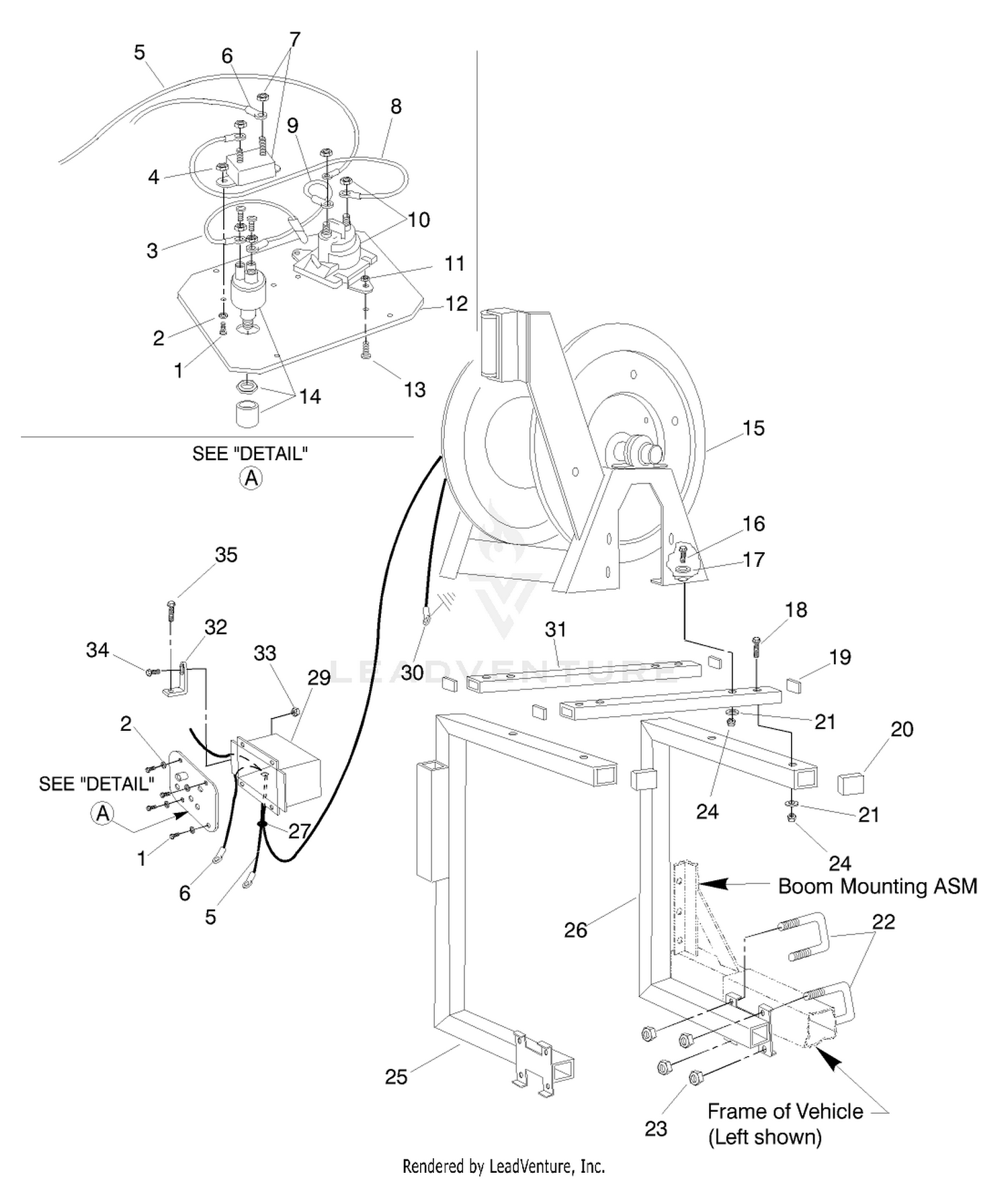 HOSE REEL FRAME