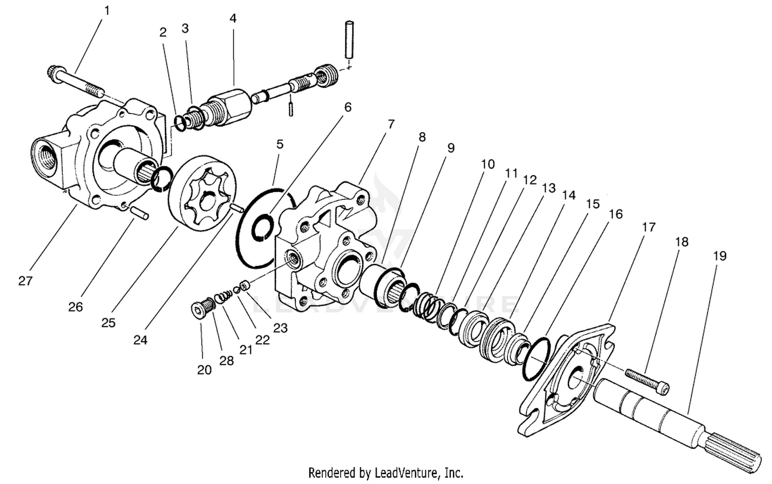 Hydraulic Moter  By-Pass Asm No. 54-9510