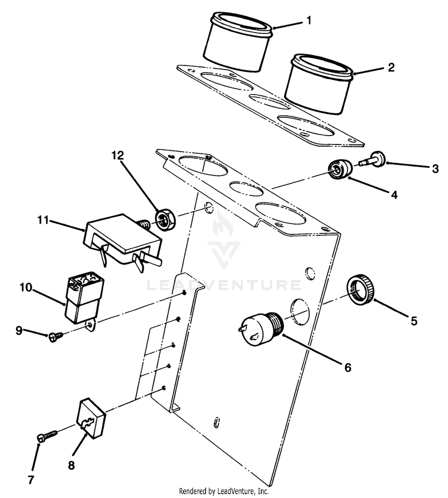 Steering Tower Electrical Assembly