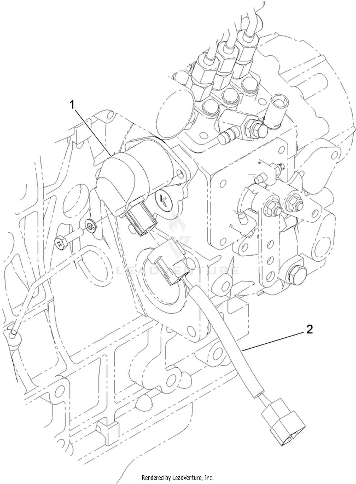 Fuel Stop Solenoid Assembly