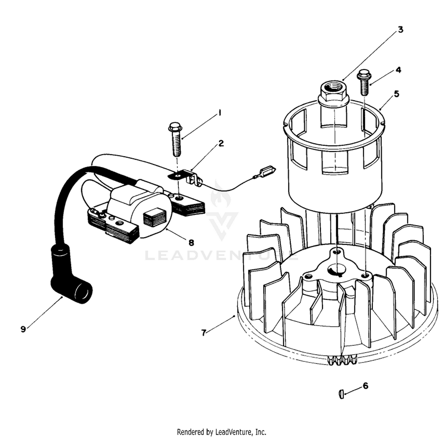 Magneto  Flywheel Assembly (model No. Vmg6)