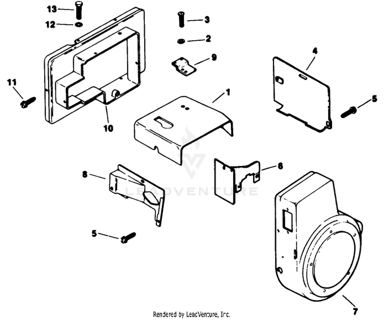 Baffles  Shroud-Engine Model No. M16 Spec. No. 711526