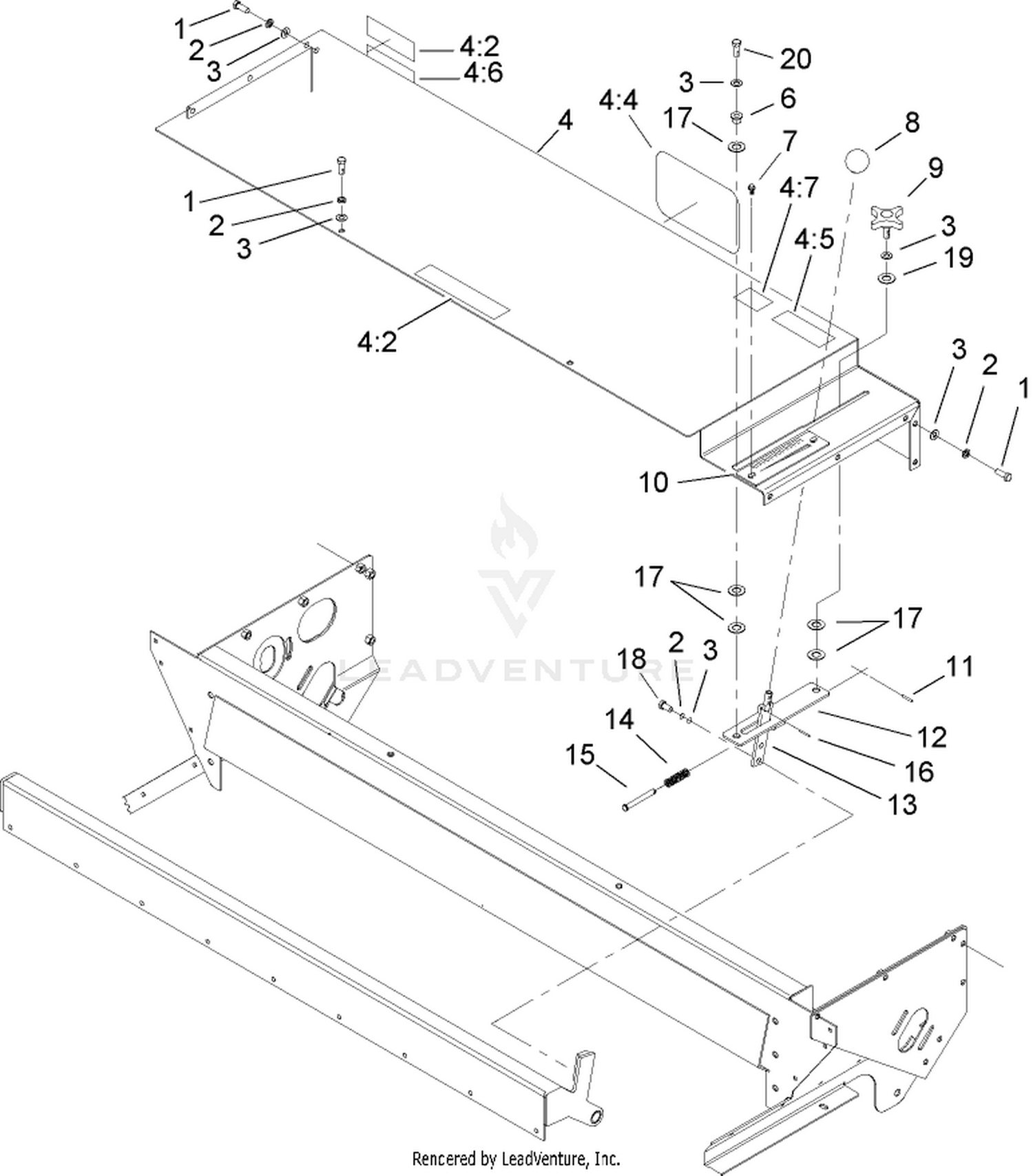 Gate Slide and Brush Guard Assembly