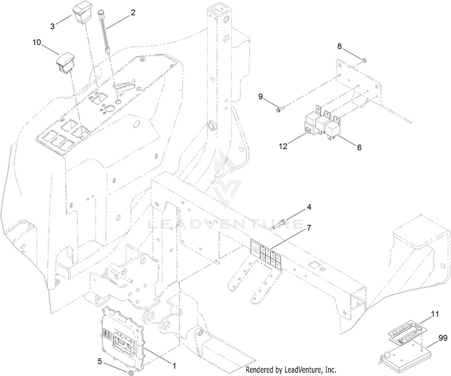 4 Wheel Drive Module Control and Relay Assembly