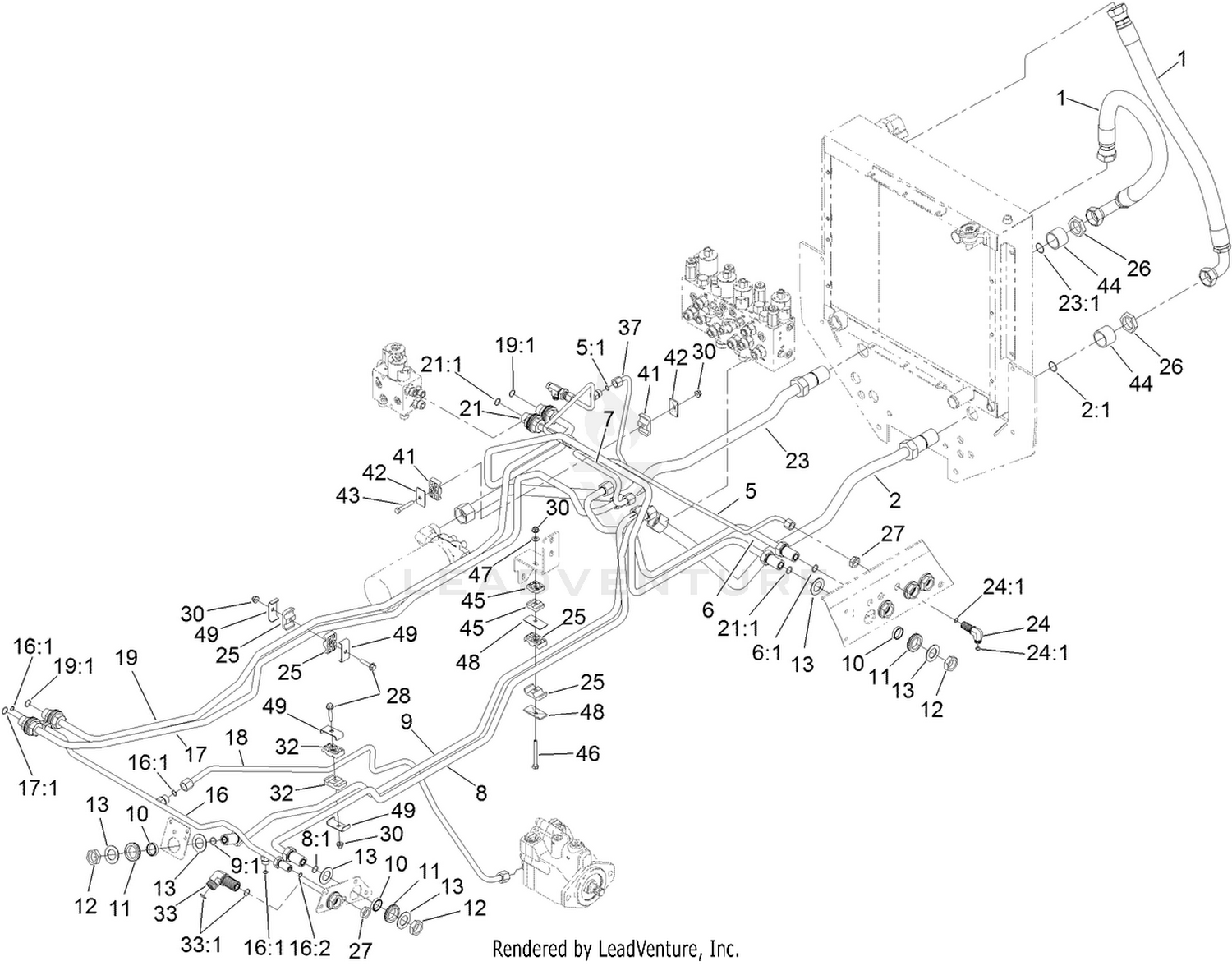 Hydraulic Mow Circuit Assembly