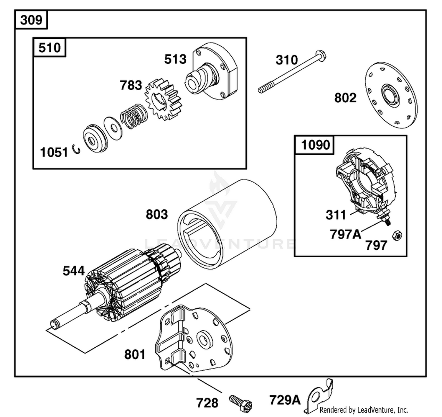 Engine Briggs  Stratton Model 28q777-0690-E1 8