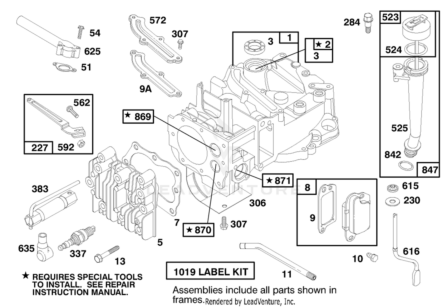 Engine Briggs  Stratton Model 12h802-1758-A1