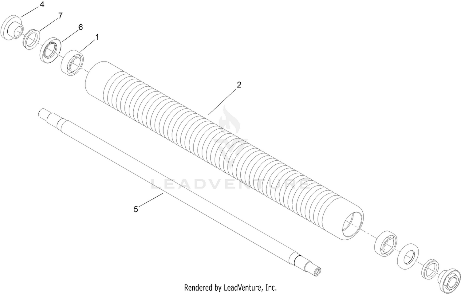 Extended Narrow Wiehle Roller Assembly No. 121-4675