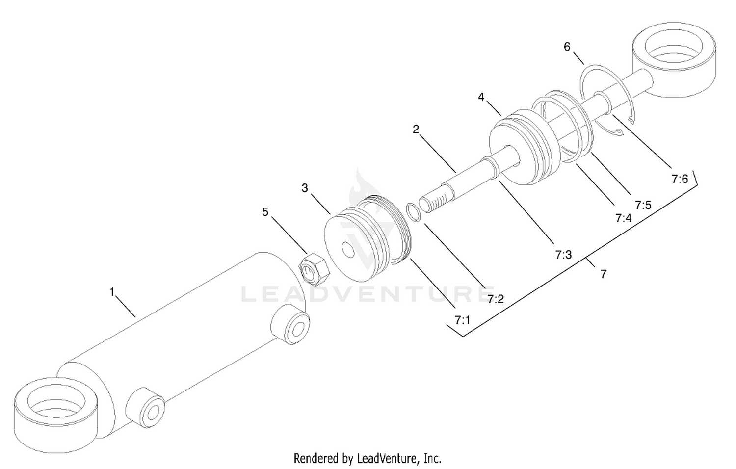 Hydraulic Cylinder Assembly No. 94-8141