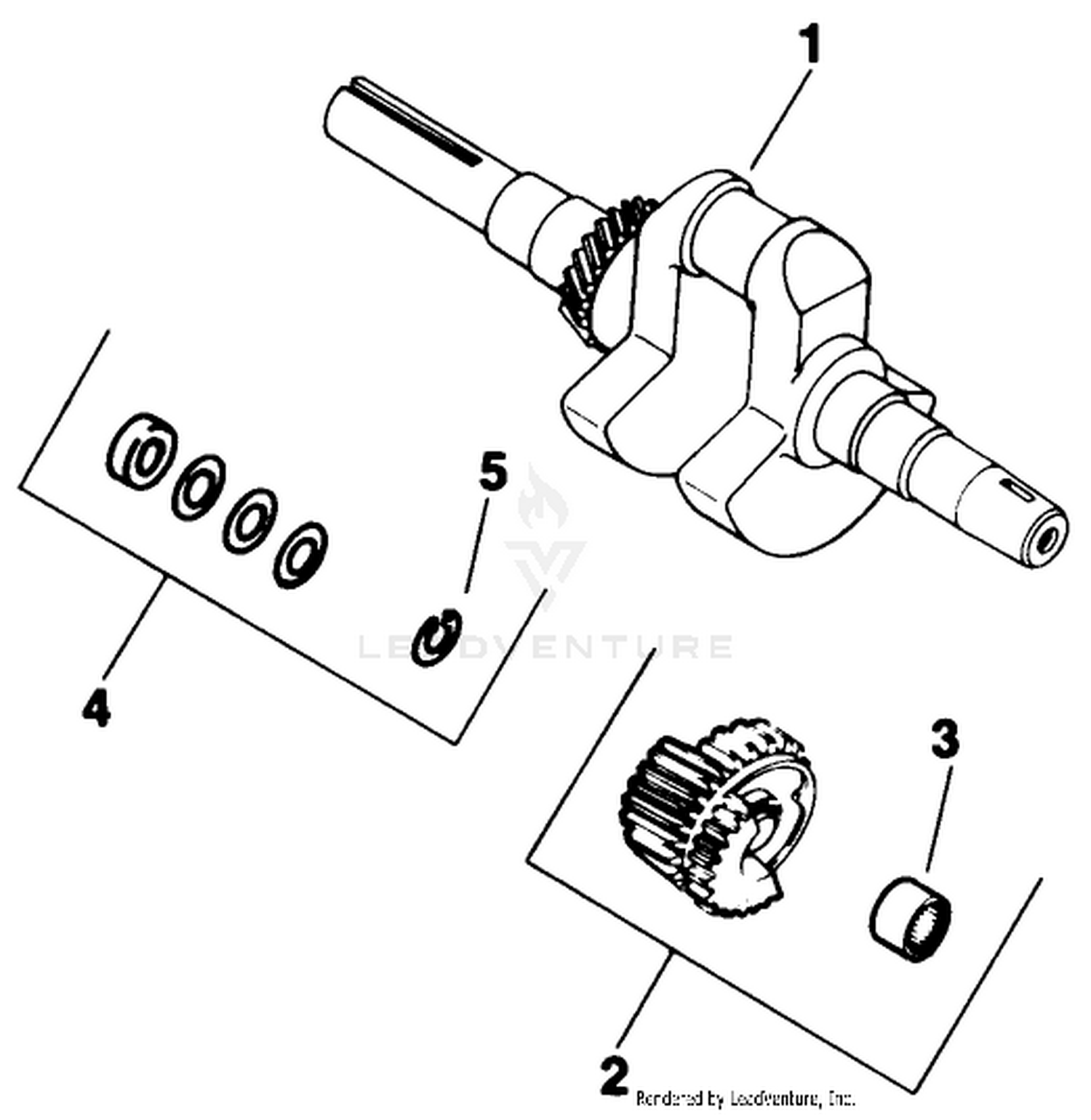 Crankshaft-Kohler Engine Model No. M16 Spec. No. 711526 (cont.)