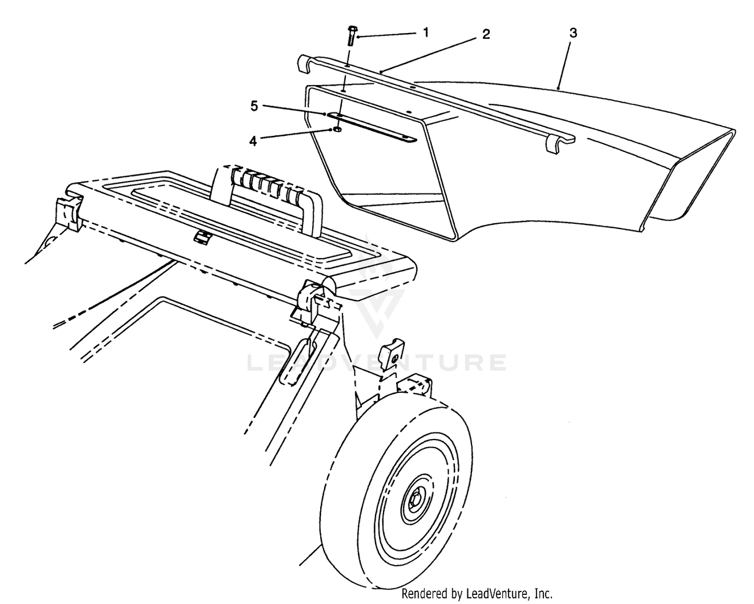 Side Discharge Chute Model No. 59112 (optional)