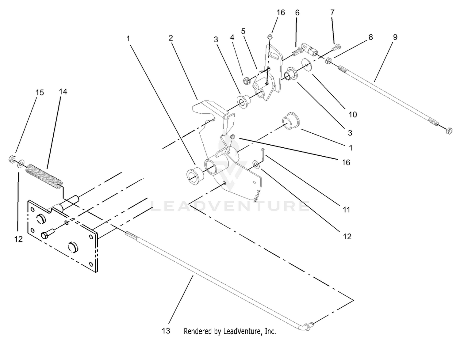 Parking Brake Lower Assembly