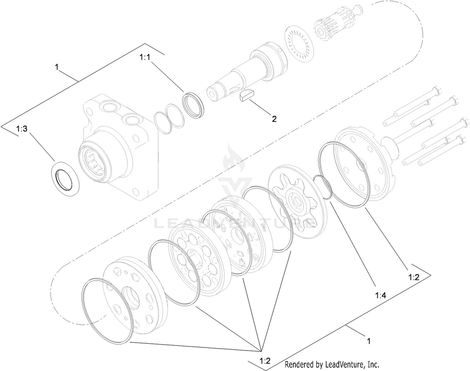Hydraulic Motor Assembly No. 108-2949