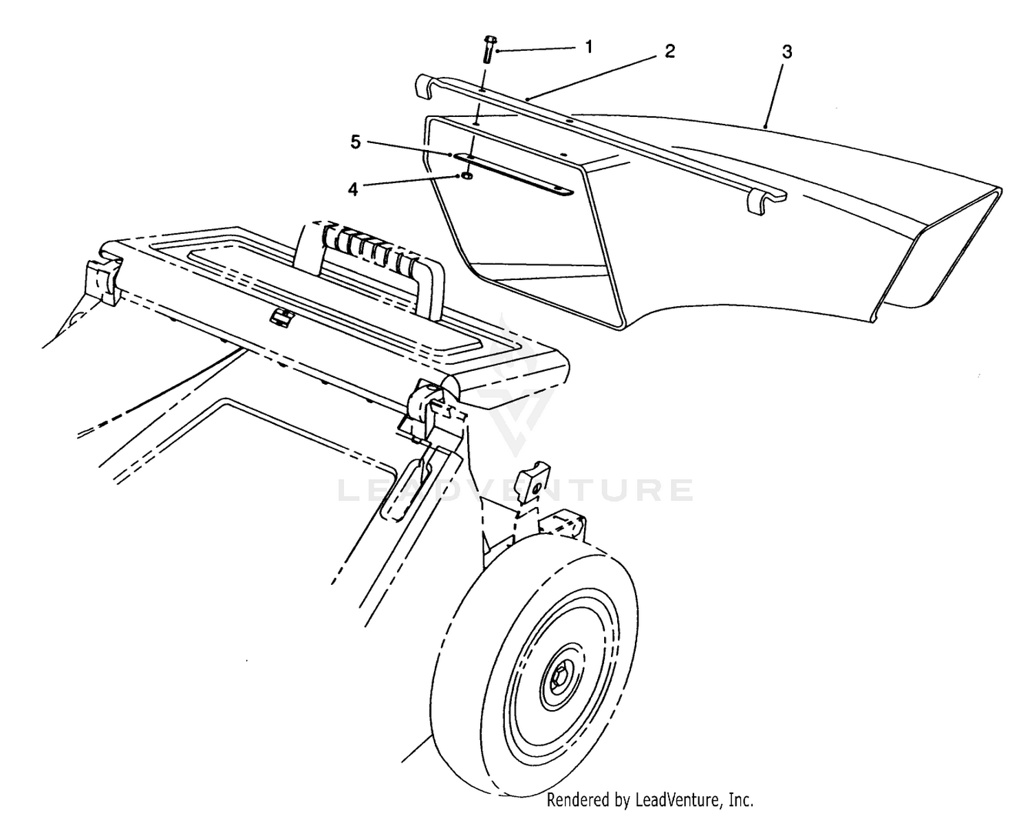Side Discharge Chute Model No. 59112 (optional)