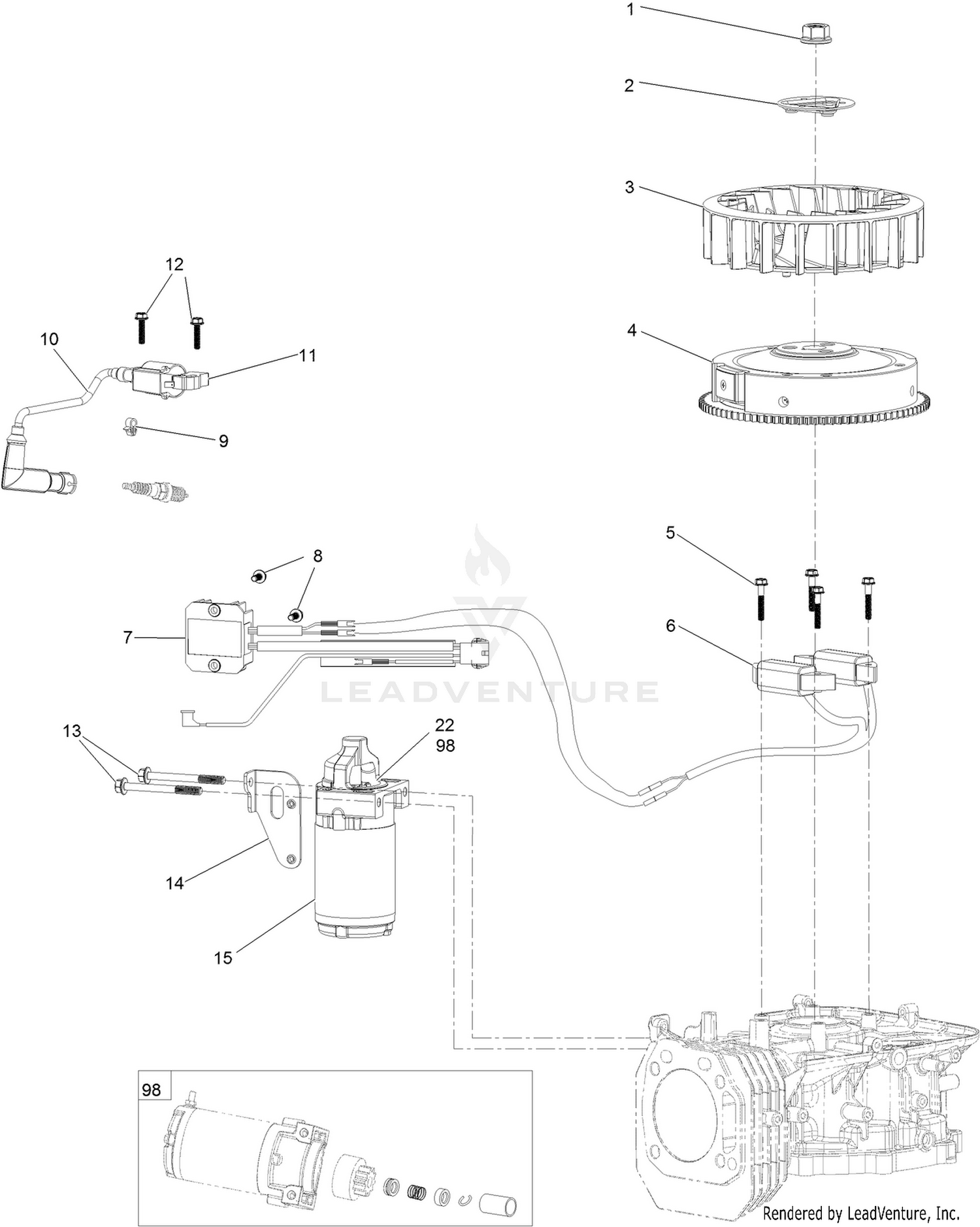 Ignition and Electrical Assembly
