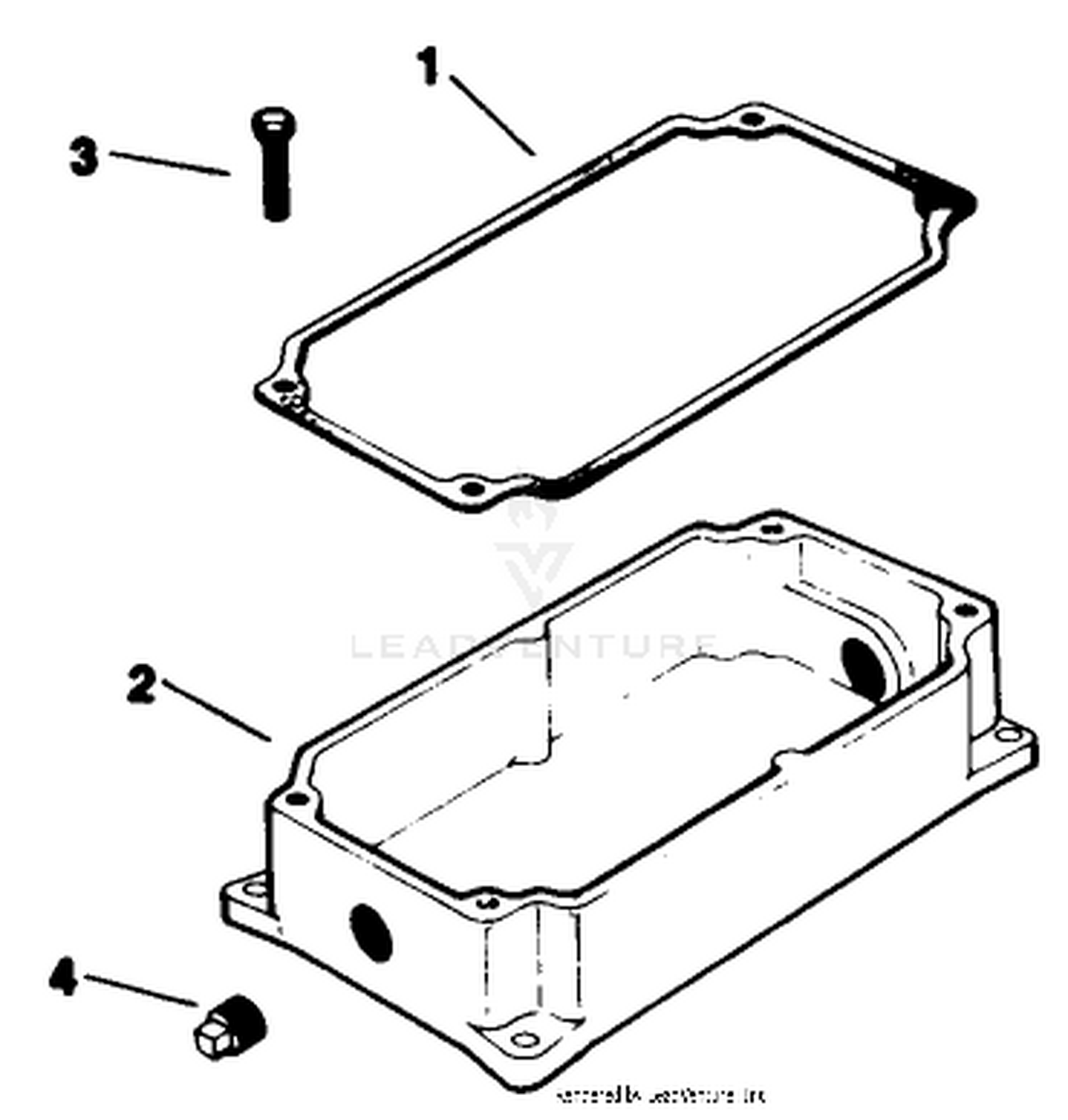 Oil Pan-Engine Kohler Model No. M16 Spec. No. 711526 (cont.)