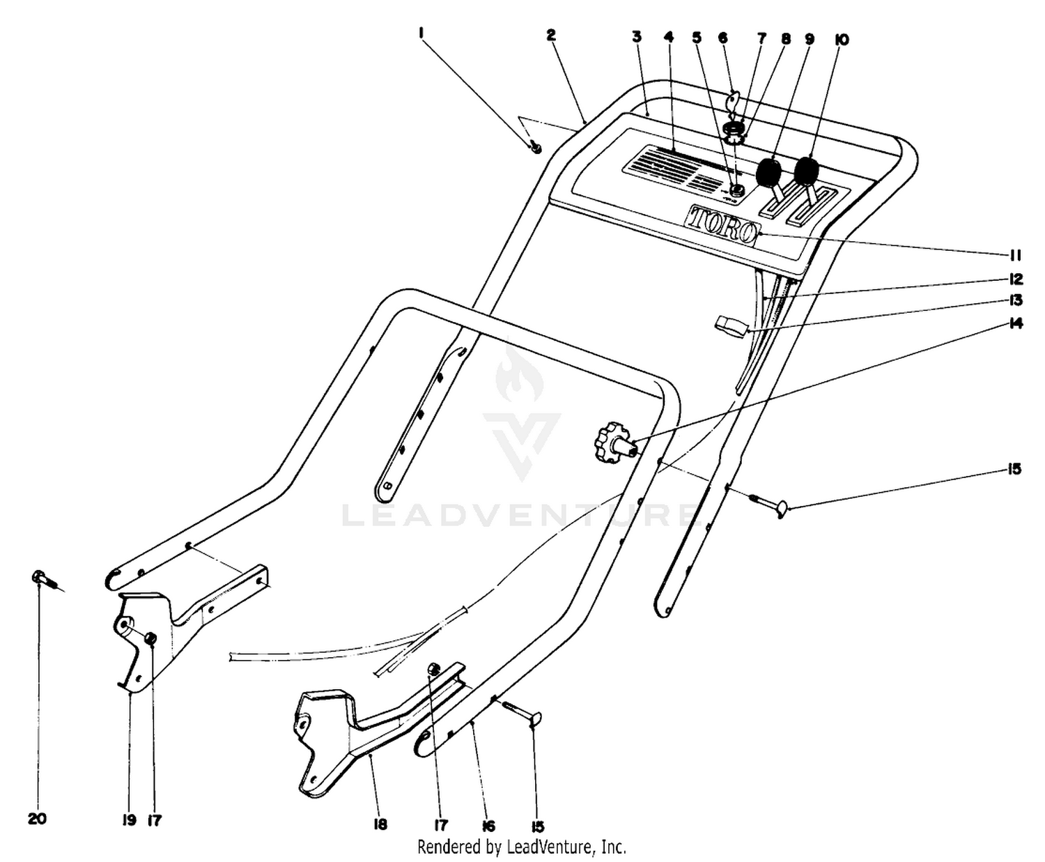 Handle Assembly Model No. 20550